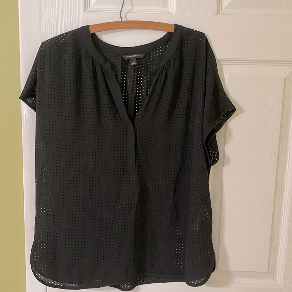 Banana Republic black blouse